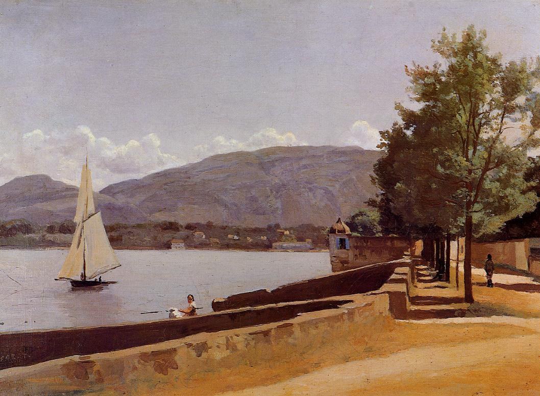 Jean-Baptiste-Camille Corot The Quai des Paquis in Geneva